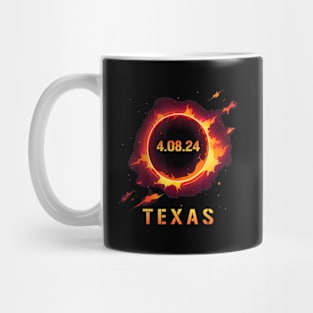 Solar Eclipse 4.08.24 Texas Totality Event 2024 Mug